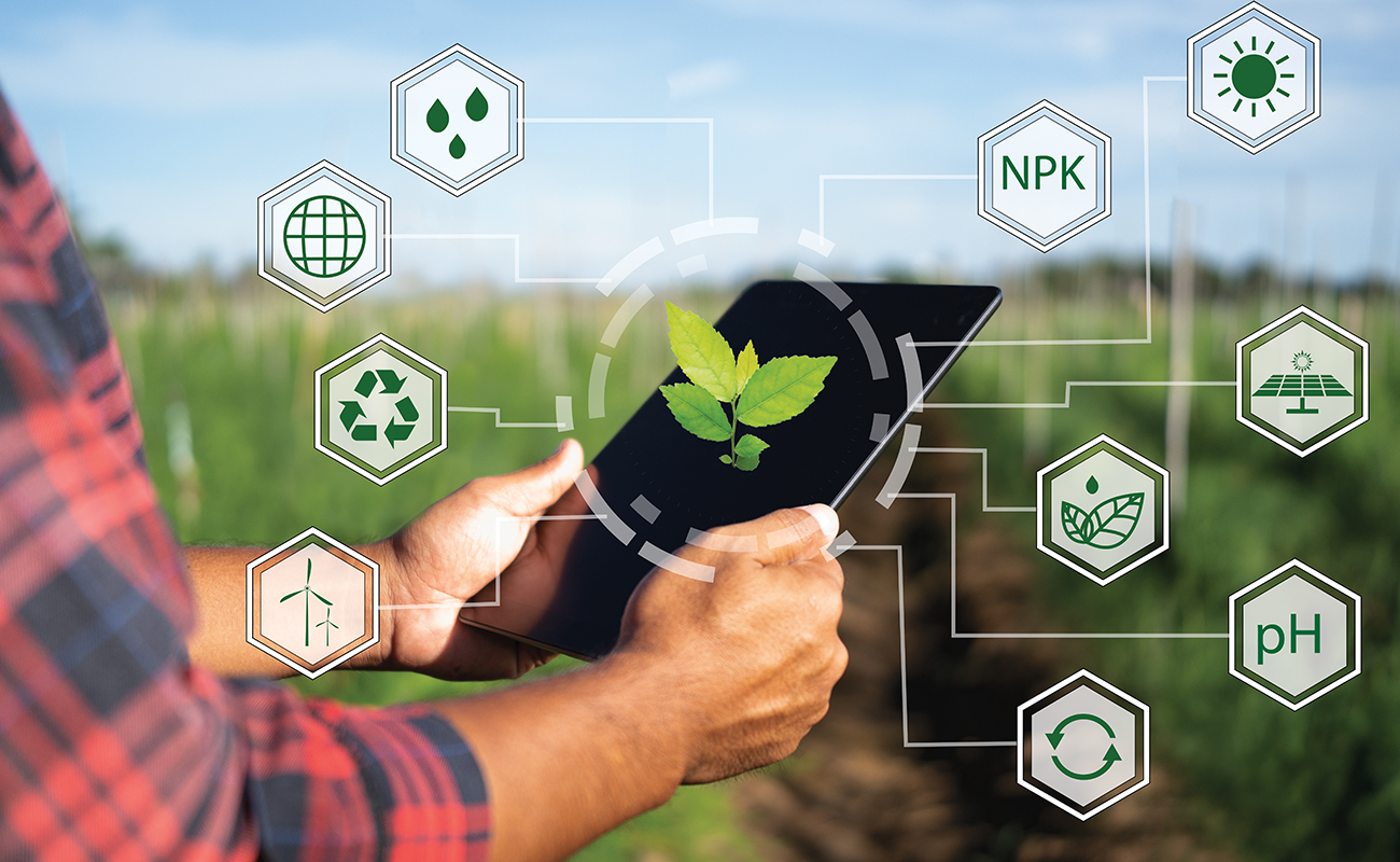 Systemkomponenten für Agrartechnik Smart Farming und Präzisionslandwirtschaft