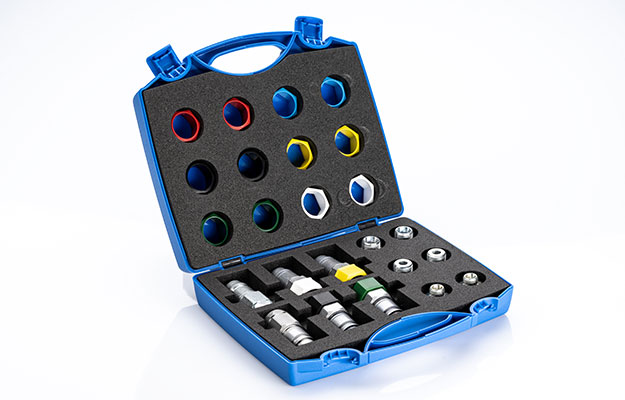 SCHAUENBURG Industrietechnik ÖldruckMaster geöffnete Marking-Box für Hydrauliksysteme und Schlauchleitungen